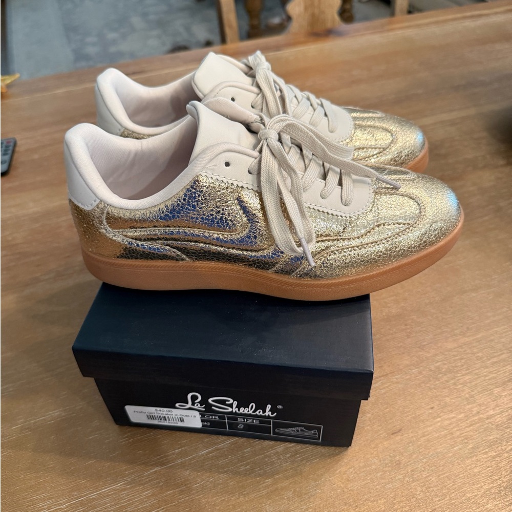 Women’s Gold Sneakers